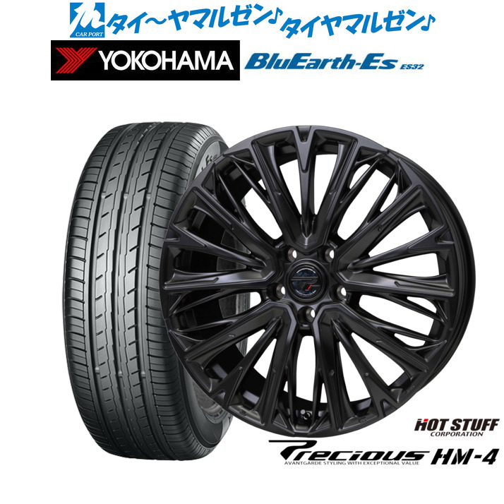 新品 サマータイヤ ホイール4本セット ホットスタッフ プレシャス HM-4 18インチ 8.0J ヨコハマ BluEarth-ES ブルーアースイーエス ES32 215/45R18