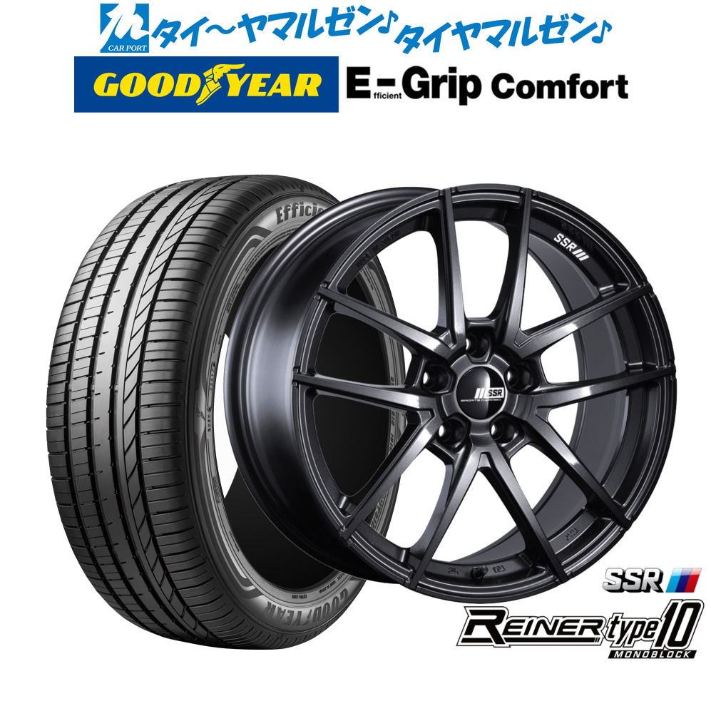 新品 サマータイヤ ホイール4本セットタナベ SSR ライナー タイプ10 モノブロック19インチ 8.5Jグッドイヤー エフィシエント グリップ コンフォート225/35R19｜カーポートマルゼン 店 123,200円