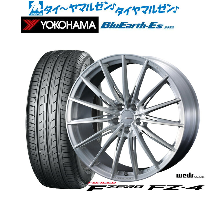 新品 サマータイヤ ホイール4本セットウェッズ F-ZERO FZ-418インチ 8.0Jヨコハマ BluEarth-ES ブルーアースイーエス ES32235/50R18｜カーポートマルゼン 店 165,650円
