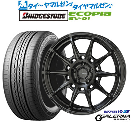 [18日]割引クーポン配布 新品 サマータイヤ ホイール4本セット KYOHO AME ガレルナ レフィーノ 17インチ 7.5J ブリヂストン ECOPIA エコピア EV-01 215/50R17