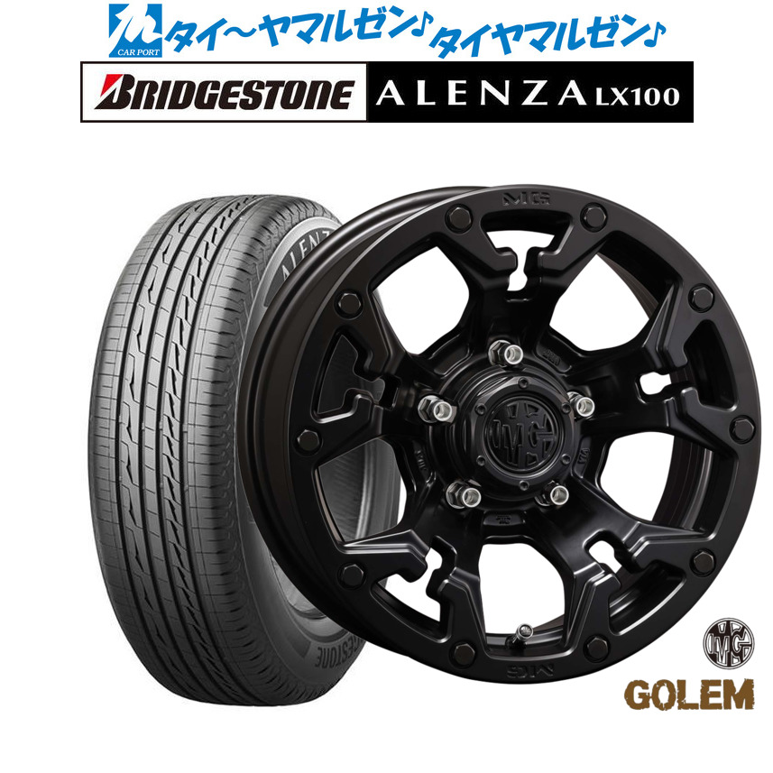 [18日]割引クーポン配布 新品 サマータイヤ ホイール4本セット クリムソン MG ゴーレム 17インチ 7.0J ブリヂストン ALENZA アレンザ LX100 225/65R17