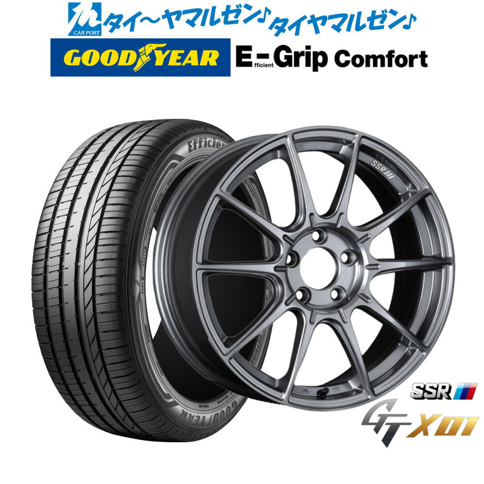 新品 サマータイヤ ホイール4本セット タナベ SSR GT X01 18インチ 7.5J グッドイヤー エフィシエント グリップ コンフォート 215/40R18