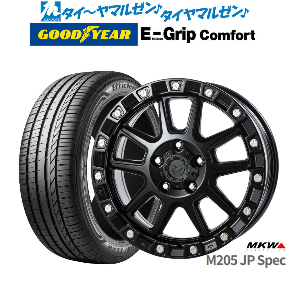 新品 サマータイヤ ホイール4本セットMKW M205 JPスペック18インチ 8.0Jグッドイヤー エフィシエント グリップ コンフォート235/50R18|カーポートマルゼン 店