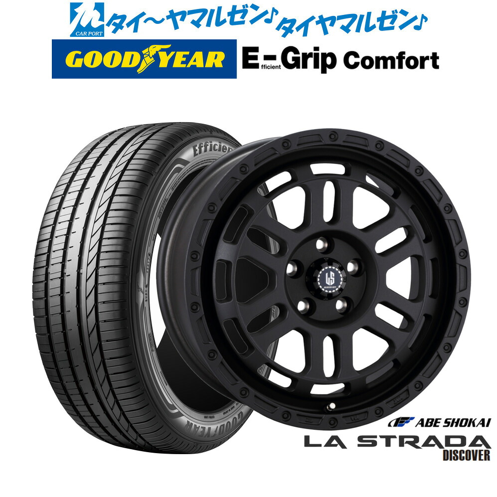 新品 サマータイヤ ホイール4本セット阿部商会 ラ・ストラーダ ディスカバー18インチ 8.0Jグッドイヤー エフィシエント グリップ コンフォート215/45R18|カーポートマルゼン 店