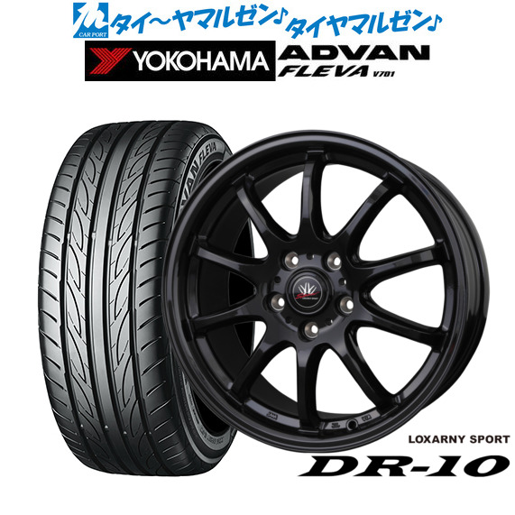 新品 サマータイヤ ホイール4本セット BADX ロクサーニスポーツ DR-10 18インチ 7.5J ヨコハマ ADVAN アドバン フレバ V701 215/45R18