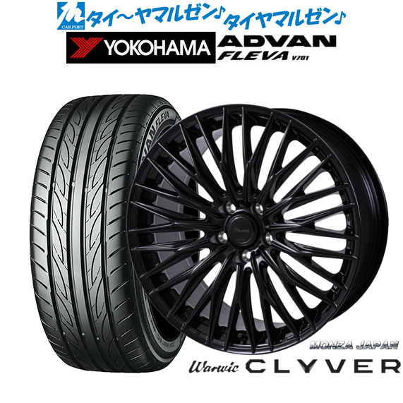 新品 サマータイヤ ホイール4本セットモンツァ ワーウィック クライヴァー18インチ 7.5Jヨコハマ ADVAN アドバン フレバ V701215/35R18｜カーポートマルゼン 店 134,850円