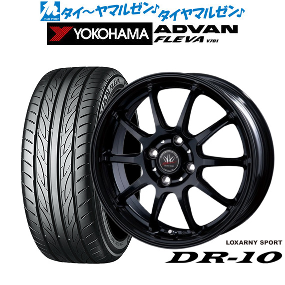 新品 サマータイヤ ホイール4本セットBADX ロクサーニスポーツ DR-1015インチ 5.5Jヨコハマ ADVAN アドバン フレバ V701185/55R15|カーポートマルゼン 店