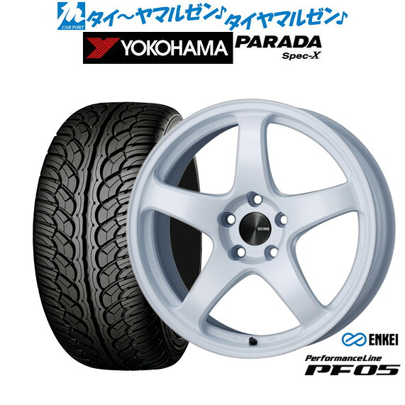 新品 サマータイヤ ホイール4本セット エンケイ PF05 18インチ 7.5J ヨコハマ PARADA パラダ Spec-X 235/60R18