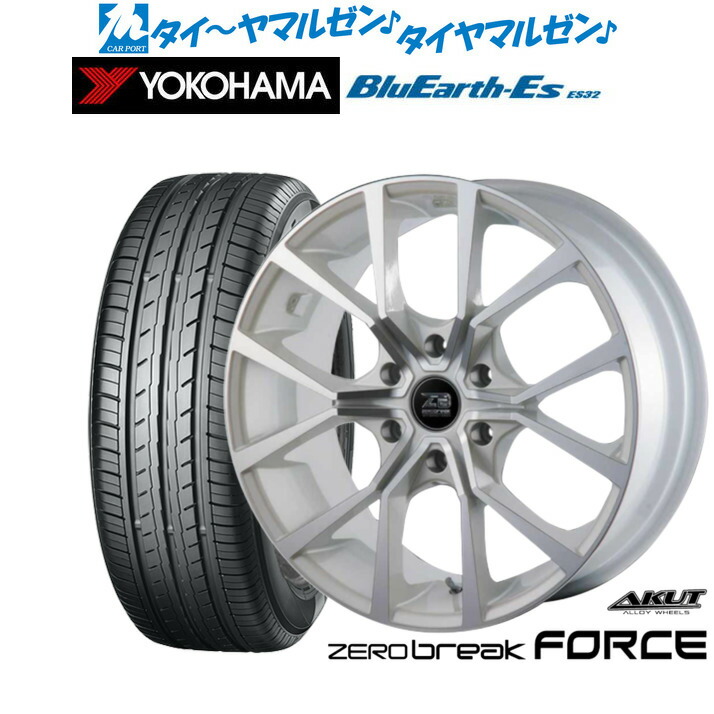 新品 サマータイヤ ホイール4本セット アクト AKUT ゼロブレイク フォース 18インチ 8.0J ヨコハマ BluEarth-ES ブルーアースイーエス ES32 225/50R18