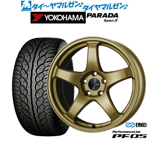 新品 サマータイヤ ホイール4本セット エンケイ PF05 18インチ 7.5J ヨコハマ PARADA パラダ Spec-X 235/60R18