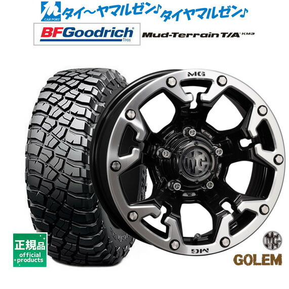 新品 サマータイヤ ホイール4本セット クリムソン MG ゴーレム 16インチ 7.0J BFグッドリッチ マッドテレーン T/A KM3 225/75R16