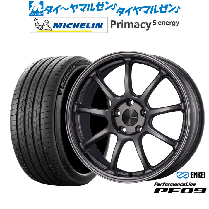 新品 サマータイヤ ホイール4本セットエンケイ PF0918インチ 7.5Jミシュラン プライマシー プライマシー5 energy215/50R18|カーポートマルゼン 店