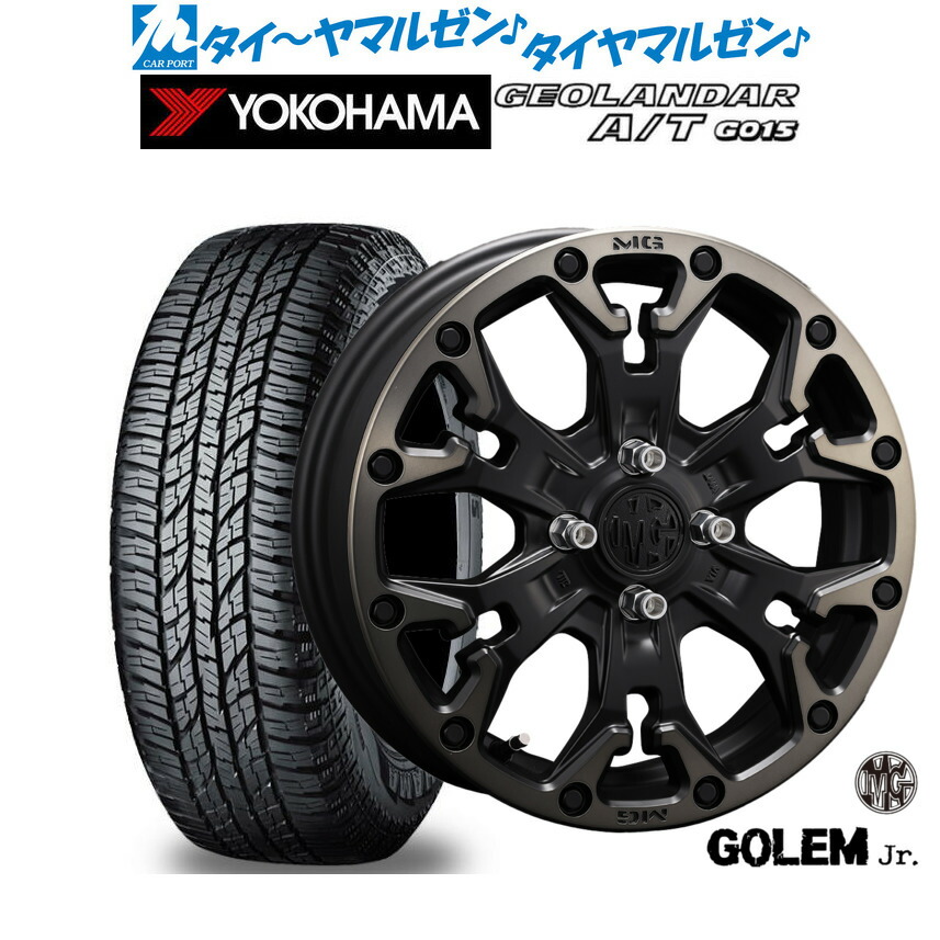 [18日]割引クーポン配布 新品 オフロードタイヤ ホイール4本セット クリムソン MG ゴーレム Jr. 16インチ 6.0J ヨコハマ GEOLANDAR ジオランダー AT(G015) 215/65R16