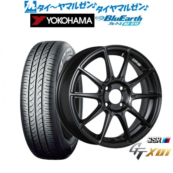 新品 サマータイヤ ホイール4本セット タナベ SSR GT X01 15インチ 6.0J ヨコハマ BluEarth ブルーアース (AE-01F) 195/65R15