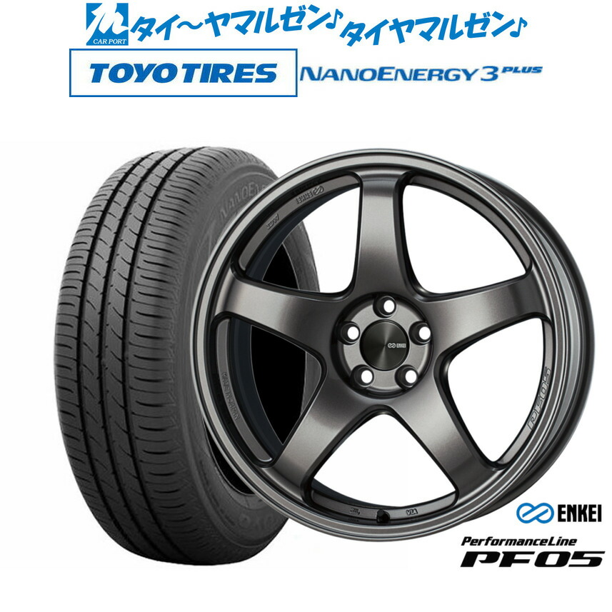 [マラソン期間]割引クーポン配布新品 サマータイヤ ホイール4本セットエンケイ PF0518インチ 7.5Jトーヨータイヤ NANOENERGY ナノエナジー 3プラス 225/40R18｜カーポートマルゼン 店