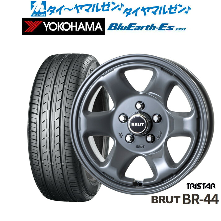 新品 サマータイヤ ホイール4本セットトライスター BRUT BR-4416インチ 6.5Jヨコハマ BluEarth-ES ブルーアースイーエス ES32215/65R16｜カーポートマルゼン 店