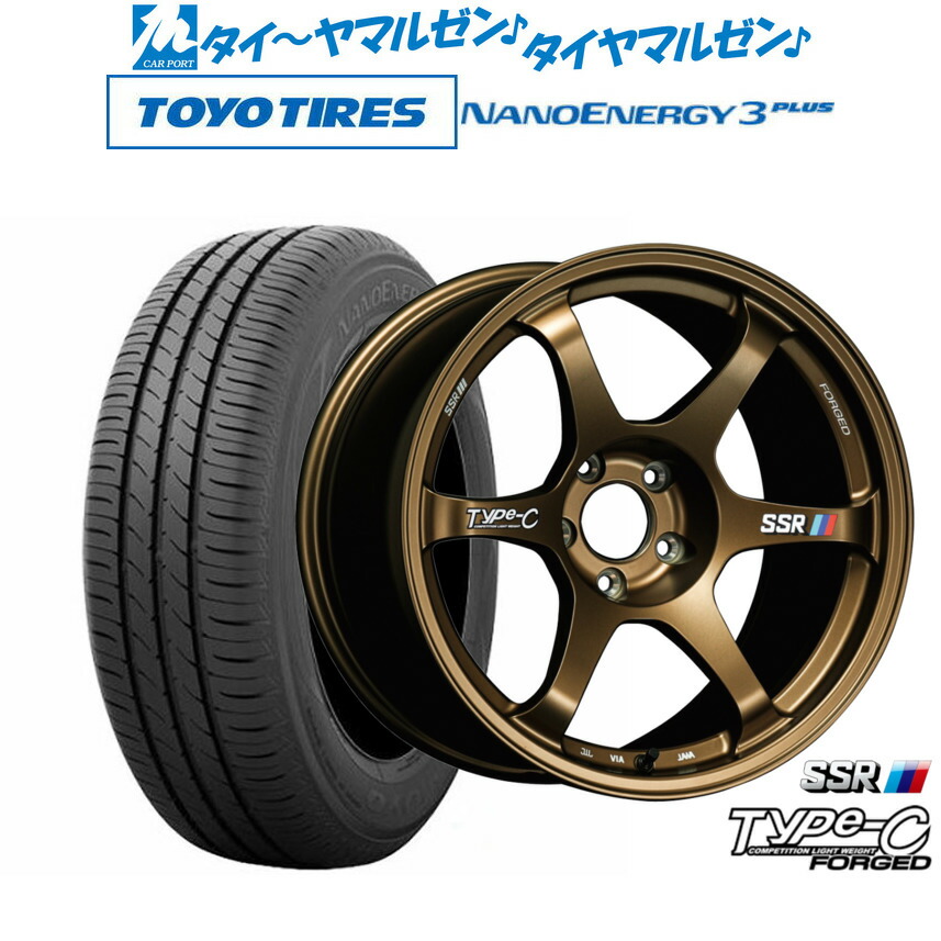 [ﾏﾗｿﾝ期間]P最大42倍&ｸｰﾎﾟﾝ配布 新品 サマータイヤ ホイール4本セット タナベ SSR Type-C FORGED 18インチ 8.5J トーヨータイヤ NANOENERGY ナノエナジー 3プラス 225/45R18