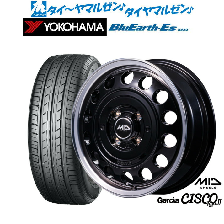 新品 サマータイヤ ホイール4本セット MID ホイールズ ガルシア シスコ Type2 14インチ 4.5J ヨコハマ BluEarth-ES ブルーアースイーエス ES32 155/65R14