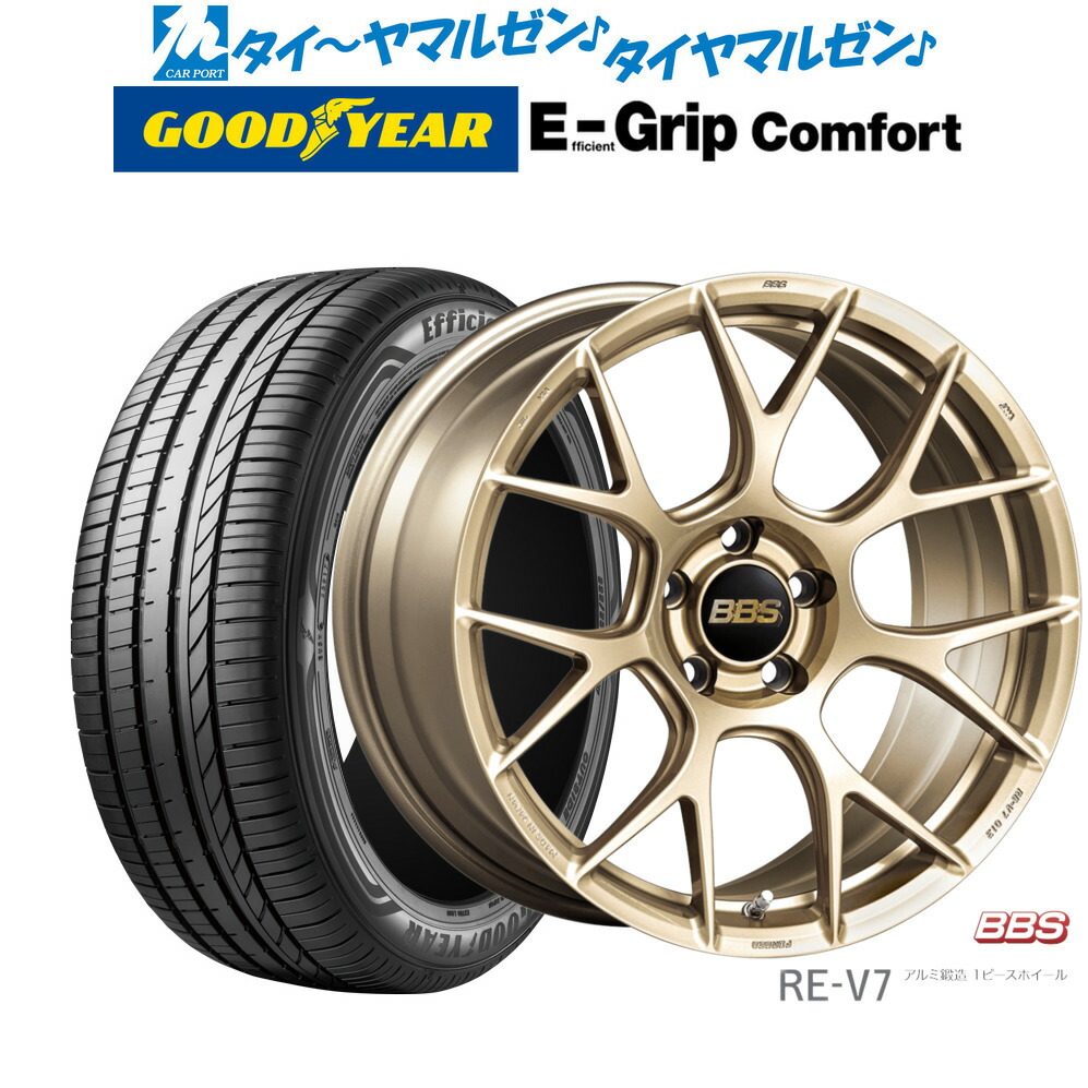 新品 サマータイヤ ホイール4本セットBBS JAPAN RE-V719インチ 8.5Jグッドイヤー エフィシエント グリップ コンフォート245/40R19｜カーポートマルゼン 店 255,465円