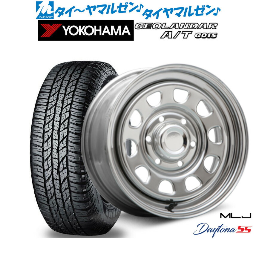 新品 オフロードタイヤ ホイール4本セット MLJ デイトナ SS 16インチ 6.5J ヨコハマ GEOLANDAR ジオランダー AT(G015) 215/65R16