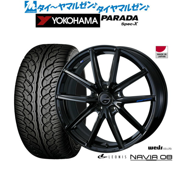 [ﾏﾗｿﾝ期間]P最大42倍&ｸｰﾎﾟﾝ配布 新品 サマータイヤ ホイール4本セット ウェッズ レオニス ナヴィア08 18インチ 7.0J ヨコハマ PARADA パラダ Spec-X 235/60R18 107,950円