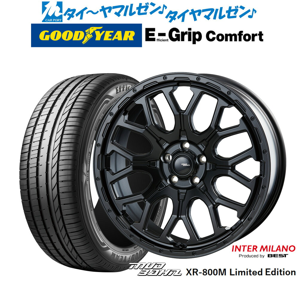 新品 サマータイヤ ホイール4本セット インターミラノ マッドバーン XR-800M リミテッドエディション 20インチ 8.5J グッドイヤー エフィシエント グリップ コンフォート 245/40R20