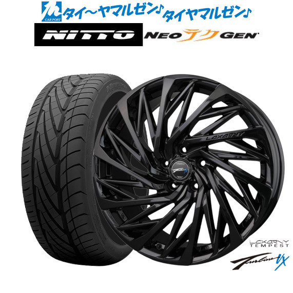 新品 サマータイヤ ホイール4本セットBADX ロクサーニ テンペストタービンVX Black Edition19インチ 8.0JNITTO NEO GEN 245/35R19|カーポートマルゼン 店