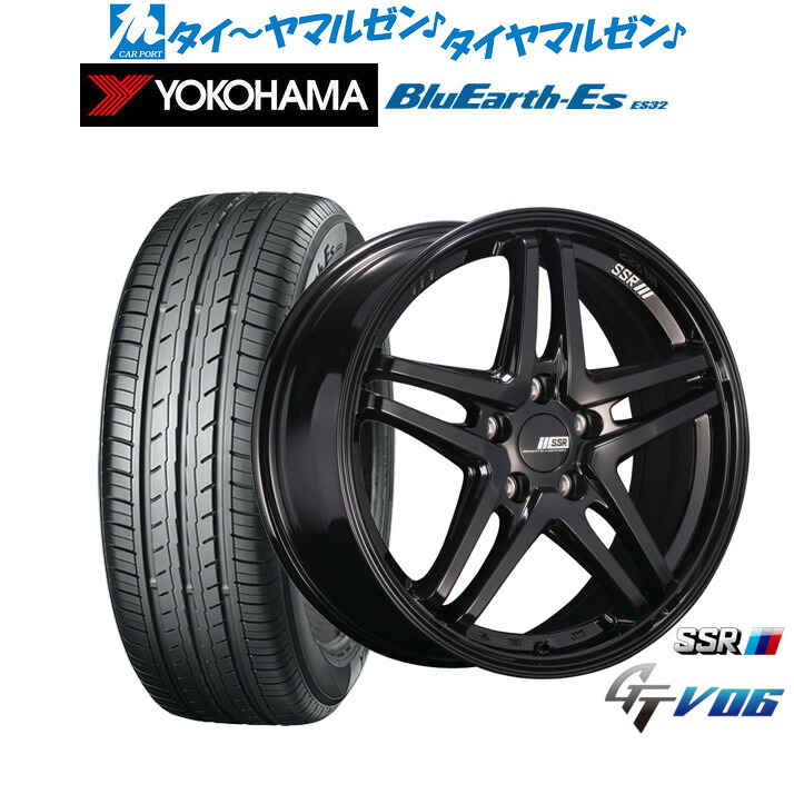 [マラソン期間]割引クーポン配布新品 サマータイヤ ホイール4本セットタナベ SSR GT V0617インチ 7.0Jヨコハマ BluEarth-ES ブルーアースイーエス ES32215/60R17｜カーポートマルゼン 店