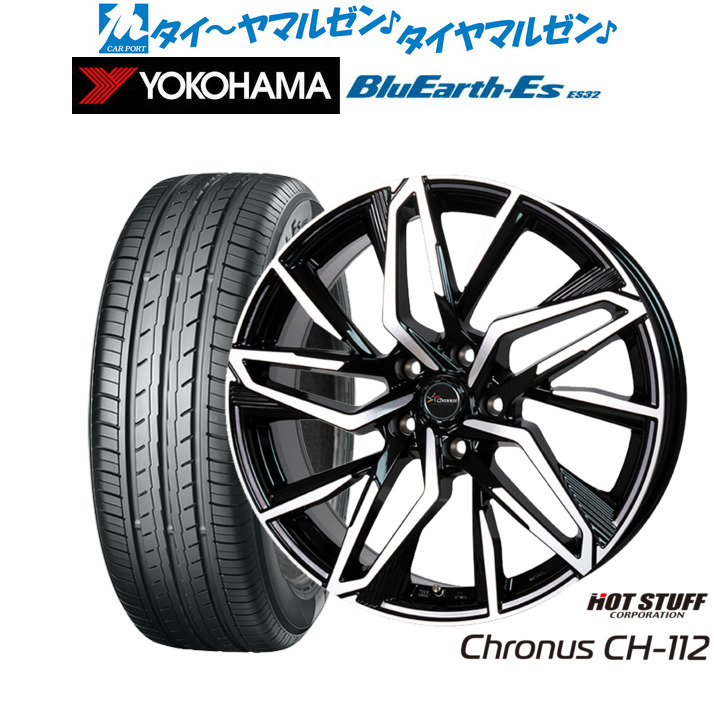 新品 サマータイヤ ホイール4本セット ホットスタッフ クロノス CH-112 18インチ 8.0J ヨコハマ BluEarth-ES ブルーアースイーエス ES32 245/40R18