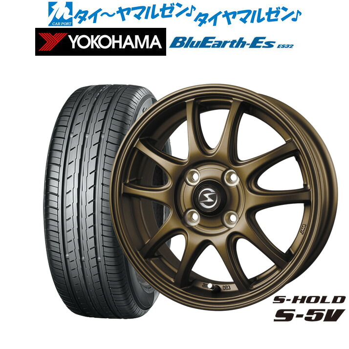 新品 サマータイヤ ホイール4本セットBADX エスホールド S-5V15インチ 4.5Jヨコハマ BluEarth-ES ブルーアースイーエス ES32165/65R15|カーポートマルゼン 店
