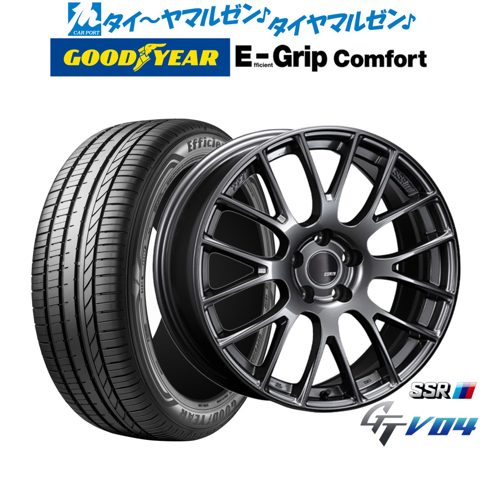 新品 サマータイヤ ホイール4本セット タナベ SSR GT V04 18インチ 7.5J グッドイヤー エフィシエント グリップ コンフォート 215/40R18