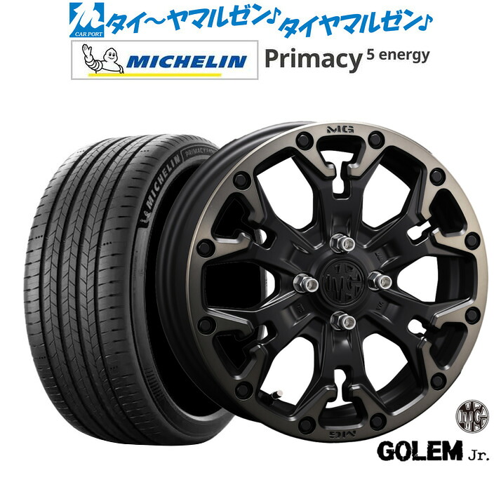 新品 サマータイヤ ホイール4本セットクリムソン MG ゴーレム Jr.16インチ 6.0Jミシュラン プライマシー プライマシー5 energy205/60R16｜カーポートマルゼン 店
