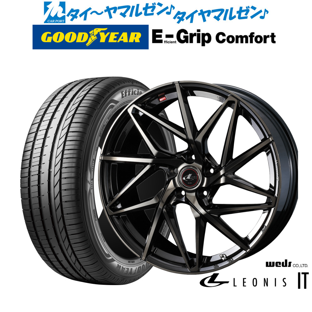 新品 サマータイヤ ホイール4本セットウェッズ レオニス IT19インチ 8.0Jグッドイヤー エフィシエント グリップ コンフォート245/35R19|カーポートマルゼン 店