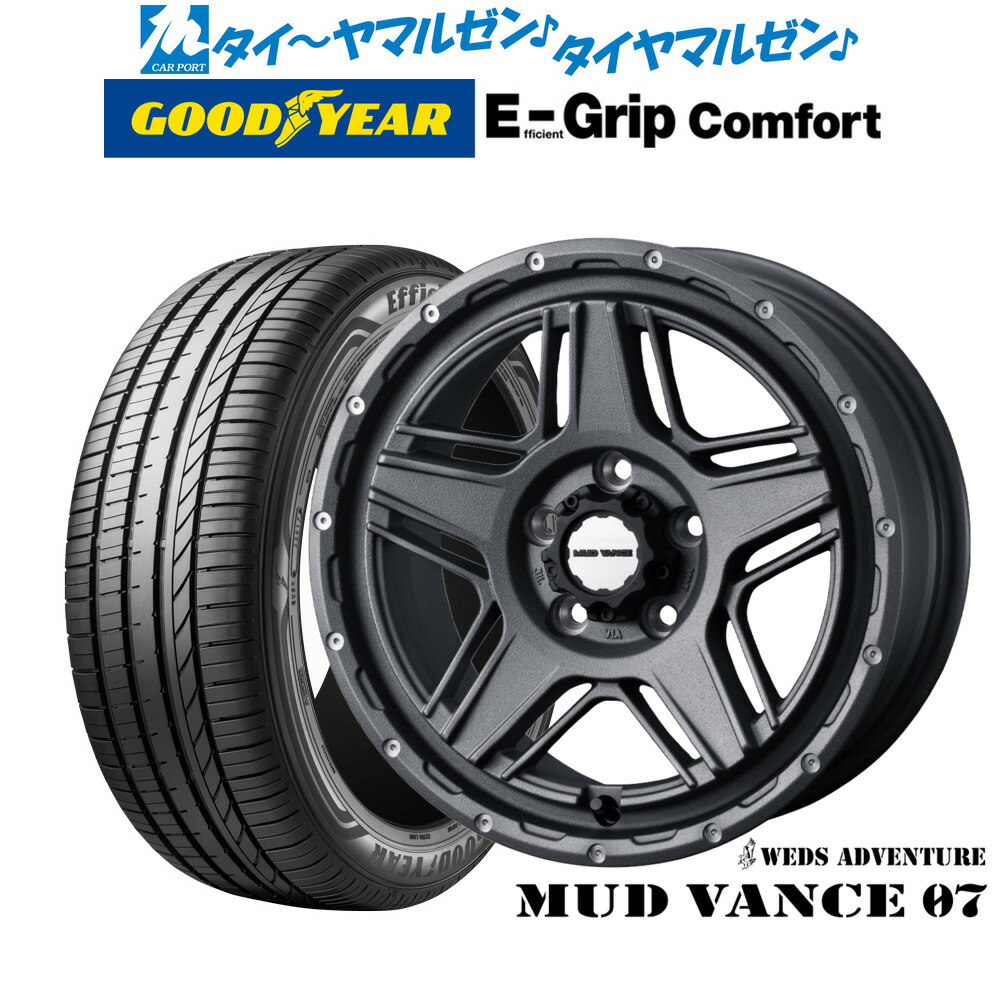 新品 サマータイヤ ホイール4本セット ウェッズ アドベンチャー マッドヴァンス 07 17インチ 7.0J グッドイヤー エフィシエント グリップ コンフォート 215/40R17 95,260円