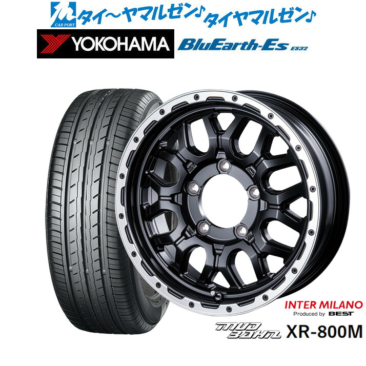 新品 サマータイヤ ホイール4本セットインターミラノ マッドバーン XR-800M16インチ 5.5Jヨコハマ BluEarth-ES ブルーアースイーエス ES32215/65R16|カーポートマルゼン 店