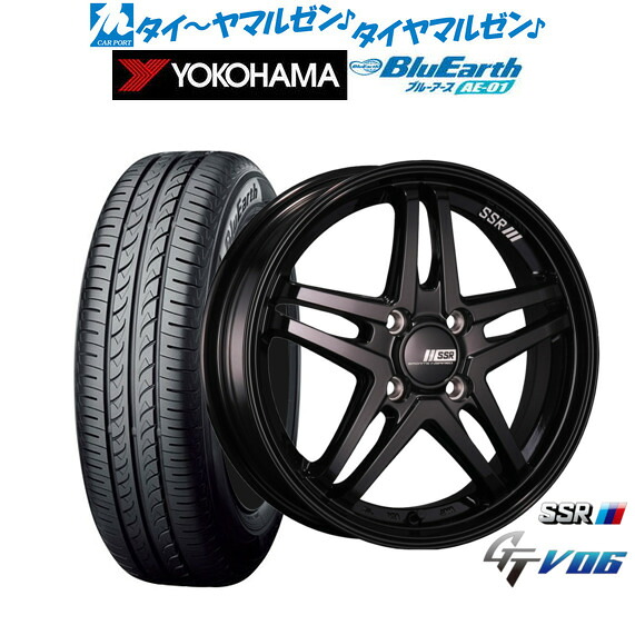 新品 サマータイヤ ホイール4本セット タナベ SSR GT V06 16インチ 6.0J ヨコハマ BluEarth ブルーアース (AE-01) 175/60R16