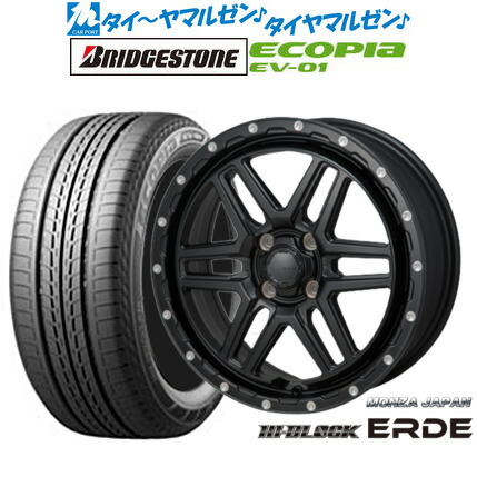 新品 サマータイヤ ホイール4本セット モンツァ ハイブロック エルデ 16インチ 6.0J ブリヂストン ECOPIA エコピア EV-01 205/55R16