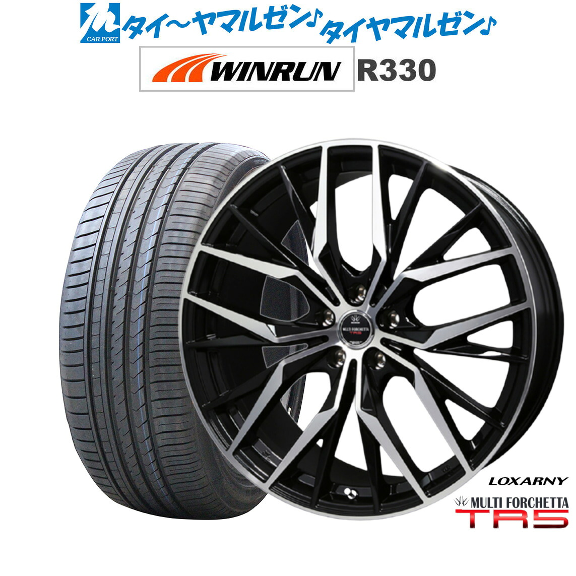 新品 サマータイヤ ホイール4本セットBADX ロクサーニ マルチフォルケッタ TR519インチ 7.5JWINRUN ウインラン R330215/35R19|カーポートマルゼン 店