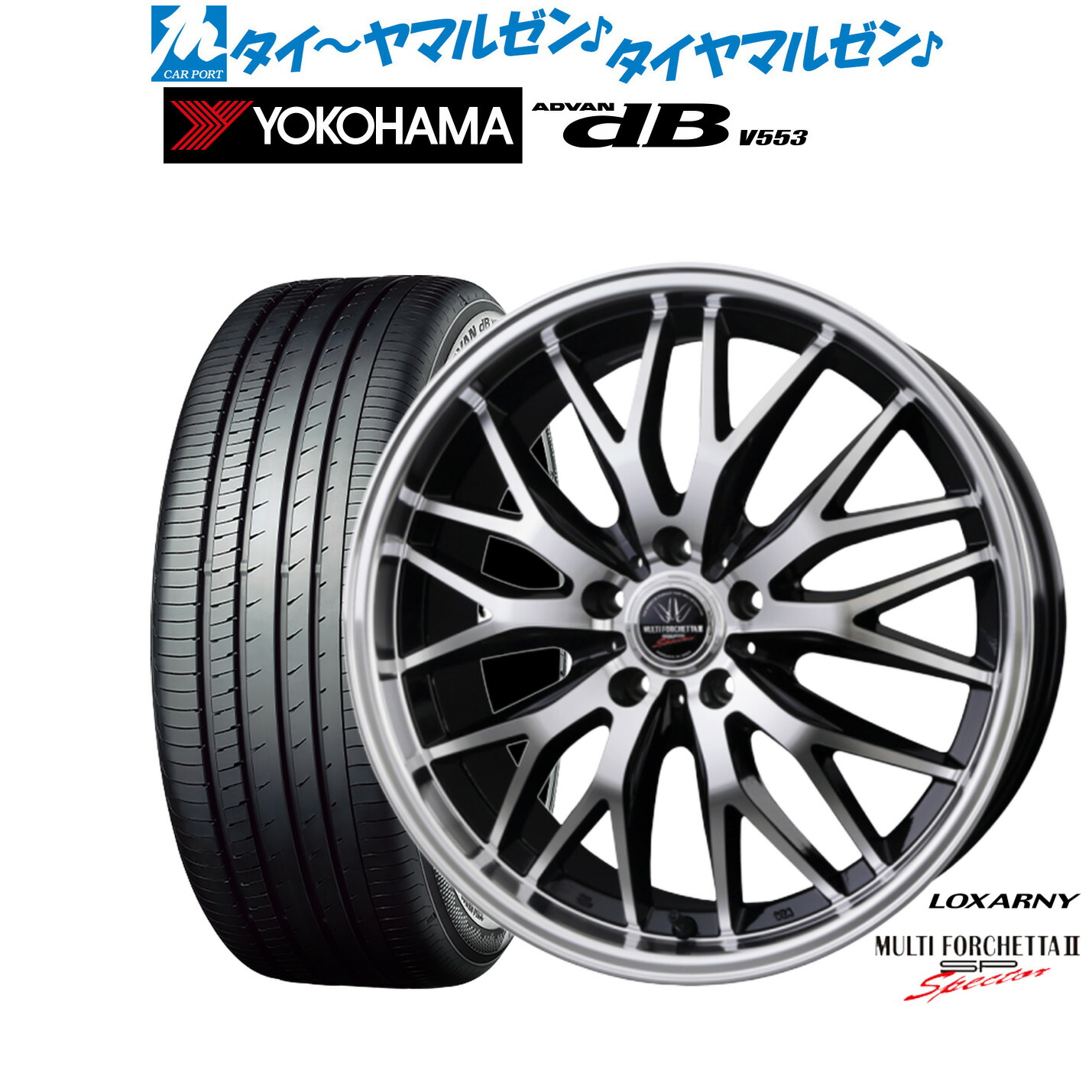 tomo　 ロクサーニ　19インチ シルバー10スポークホイールセット tomo様専用 ロクサーニ 19インチ シルバー10スポークホイール