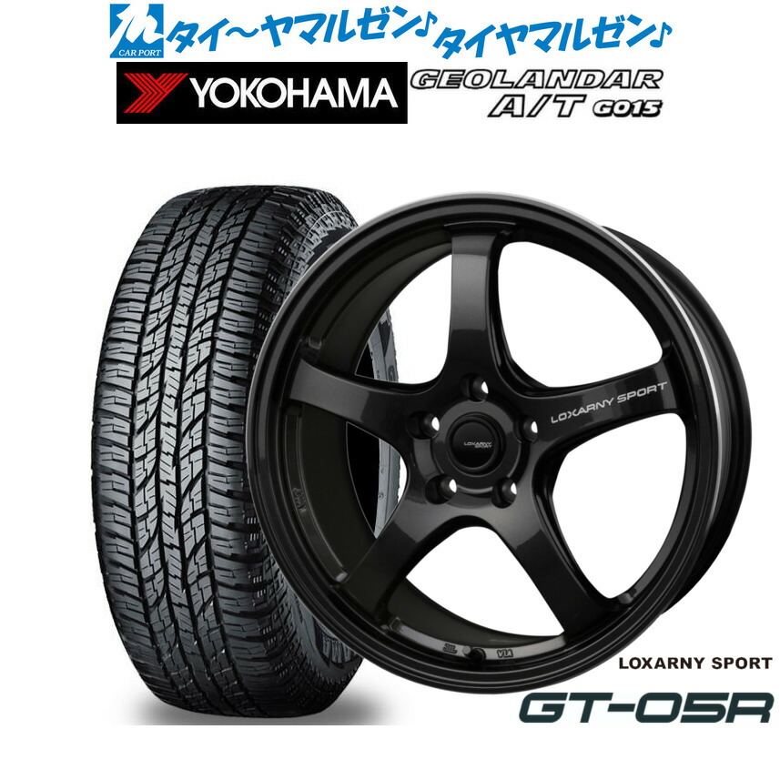 新品 サマータイヤ ホイール4本セットBADX ロクサーニスポーツ GT-05R18インチ 7.5Jヨコハマ GEOLANDAR ジオランダー AT(G015)225/50R18|カーポートマルゼン 店
