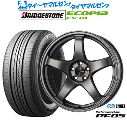 [18日]割引クーポン配布 新品 サマータイヤ ホイール4本セット エンケイ PF05 17インチ 7.0J ブリヂストン ECOPIA エコピア EV-01 215/50R17