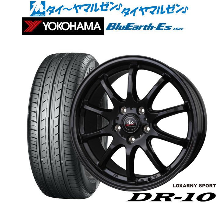 [マラソン期間]割引クーポン配布新品 サマータイヤ ホイール4本セットBADX ロクサーニスポーツ DR-1017インチ 7.0Jヨコハマ BluEarth-ES ブルーアースイーエス ES32225/45R17｜カーポートマルゼン 店