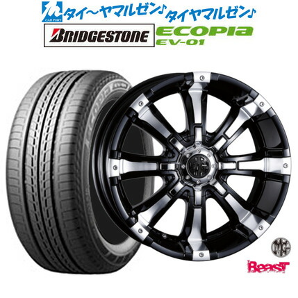 [ﾏﾗｿﾝ期間]P最大42倍&ｸｰﾎﾟﾝ配布 新品 サマータイヤ ホイール4本セット クリムソン MG ビースト 16インチ 7.0J ブリヂストン ECOPIA エコピア EV-01 205/55R16 118,550円