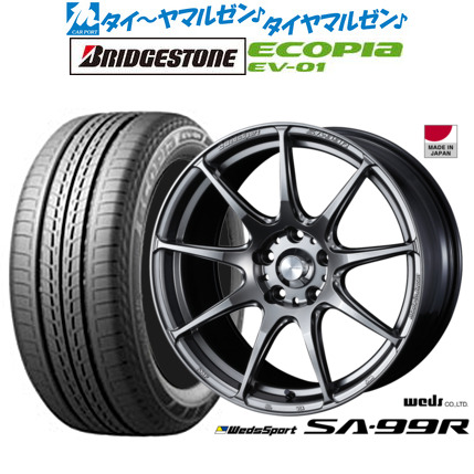 新品 サマータイヤ ホイール4本セット ウェッズ ウェッズスポーツ SA-99R 17インチ 7.0J ブリヂストン ECOPIA エコピア EV-01 215/50R17