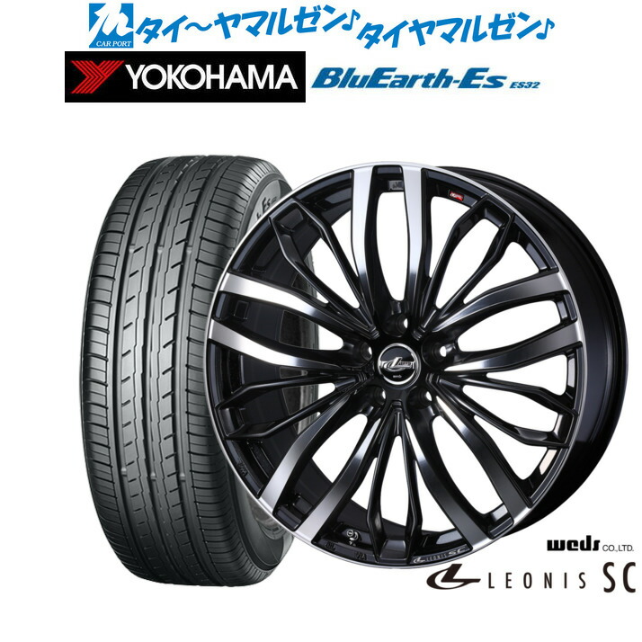 新品 サマータイヤ ホイール4本セット ウェッズ レオニス SC 17インチ 7.0J ヨコハマ BluEarth-ES ブルーアースイーエス ES32 215/40R17