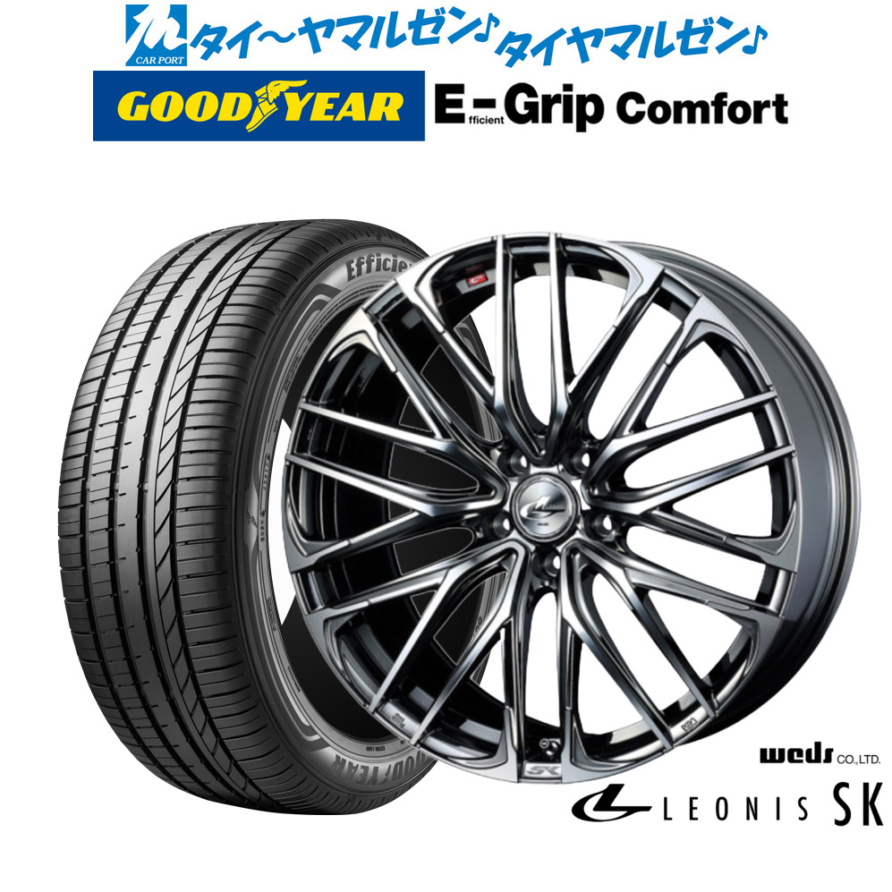 新品 サマータイヤ ホイール4本セットウェッズ レオニス SK18インチ 7.0Jグッドイヤー エフィシエント グリップ コンフォート235/50R18|カーポートマルゼン 店