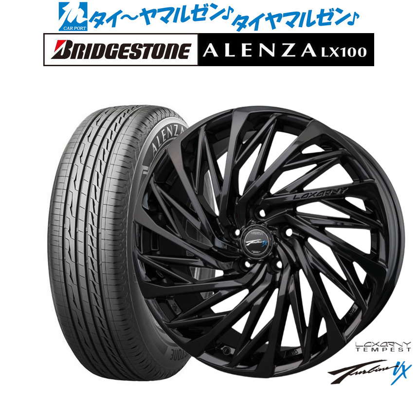 [ﾏﾗｿﾝ期間]P最大42倍&ｸｰﾎﾟﾝ配布 新品 サマータイヤ ホイール4本セット BADX ロクサーニ テンペストタービンVX Black Edition 20インチ 8.5J ブリヂストン ALENZA アレンザ LX100 245/45R20