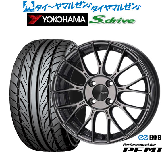 [18日]割引クーポン配布 新品 サマータイヤ ホイール4本セット エンケイ PFM1 16インチ 5.5J ヨコハマ DNA S.drive ドライブ (ES03/ES03N) 165/45R16