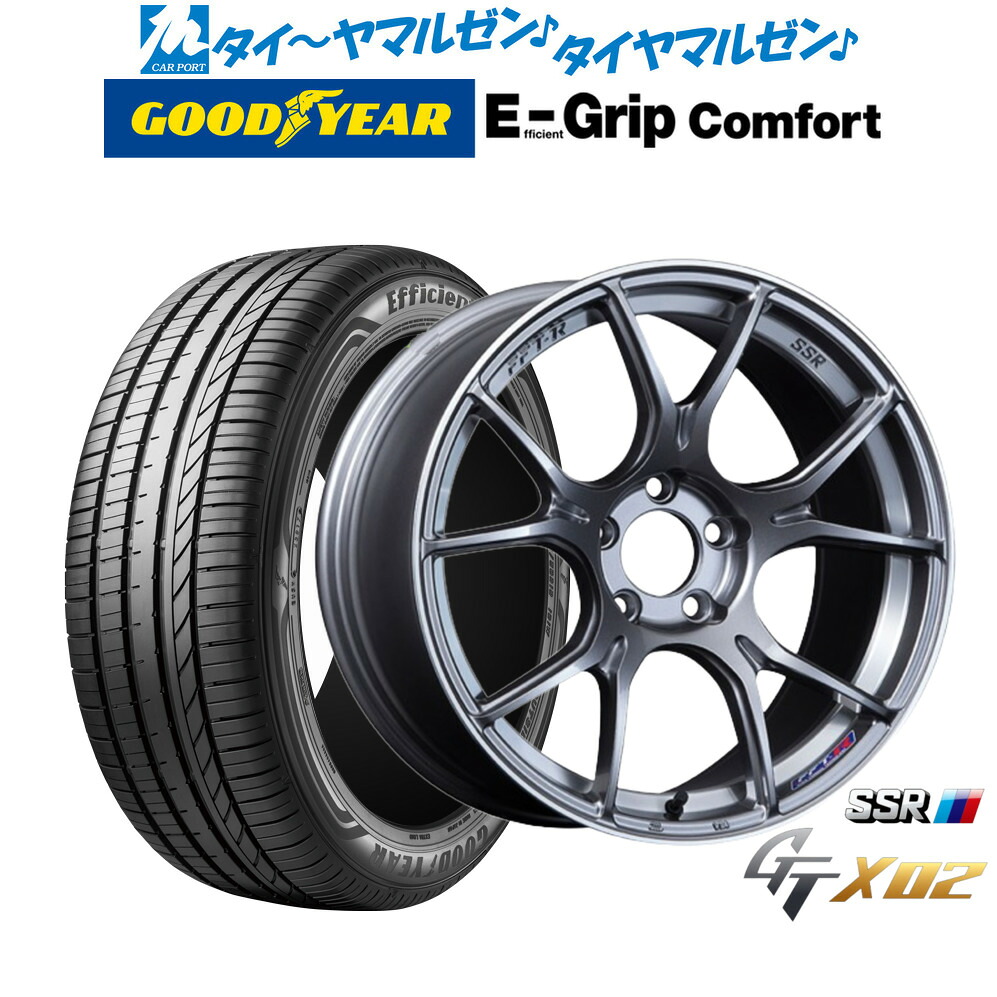 新品 サマータイヤ ホイール4本セット タナベ SSR GT X02 17インチ 7.0J グッドイヤー エフィシエント グリップ コンフォート 215/40R17