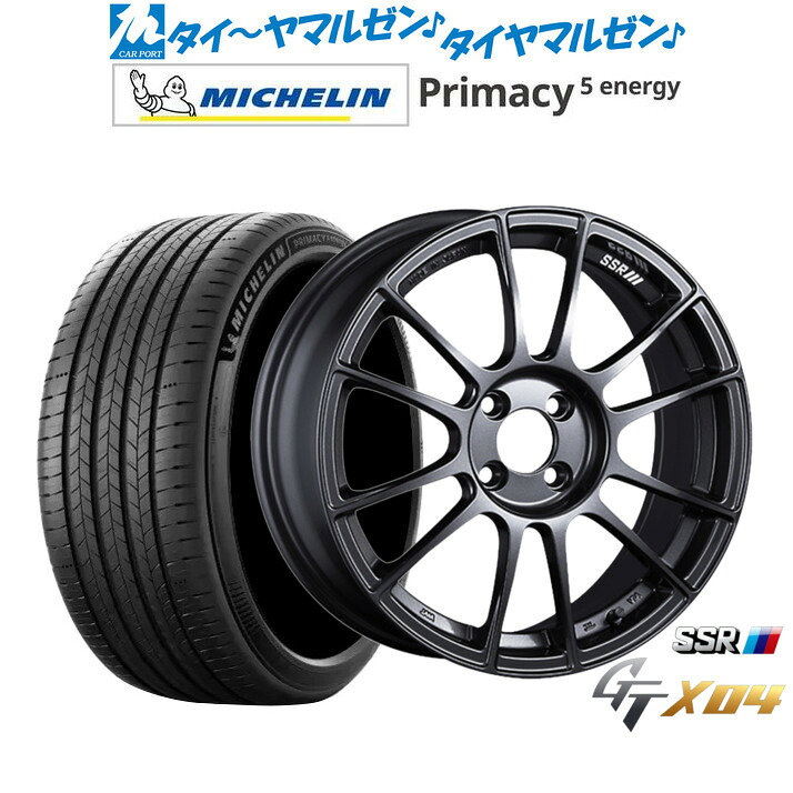 新品 サマータイヤ ホイール4本セットタナベ SSR GT X0417インチ 7.0Jミシュラン プライマシー プライマシー5 energy195/60R17|カーポートマルゼン 店